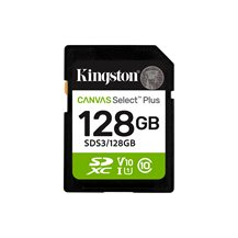 Kingston Canvas Select Plus - Flash-minneskort - 128 GB -