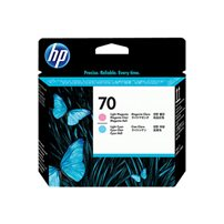 HP 70 - Ljus magenta, ljus cyan - skrivhuvud - för