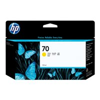 HP 70 - 130 ml - gul - original - DesignJet - bläckpatron -
