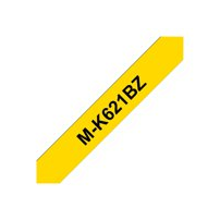 Brother M-K621BZ - Svart på gult - Rulle (0,9 cm x 8 m) 1