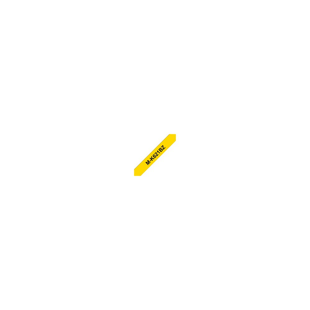 Brother M-K621BZ - Svart på gult - Rulle (0,9 cm x 8 m) 1
