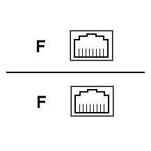 APC - Kopplingsdon för nätverk - RJ-45 (hona) till RJ-45
