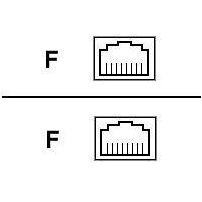 APC - Kopplingsdon för nätverk - RJ-45 (hona) till RJ-45
