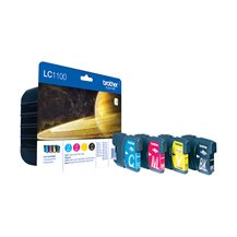 Brother LC1100 Value Pack - 4-pack - svart, gul, cyan,