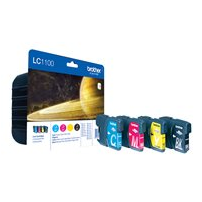 Brother LC1100 Value Pack - 4-pack - svart, gul, cyan,