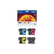 Brother LC980VALBP - 4-pack - svart, gul, cyan, magenta -