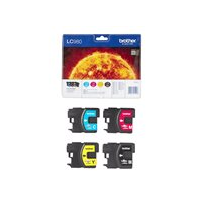 Brother LC980VALBP - 4-pack - svart, gul, cyan, magenta -