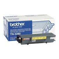 Brother TN3280 - Svart - original - tonerkassett - för