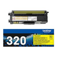 Brother TN320Y - Gul - original - tonerkassett - för