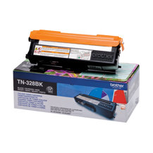 Brother TN328BK - Svart - original - tonerkassett - för