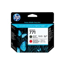 HP 771 - Mattsvart, kromröd - skrivhuvud - för DesignJet