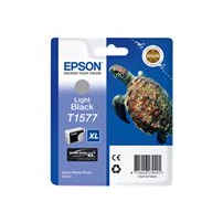 Epson T1577 - 25.9 ml - gråsvart - original - blister -