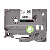 Brother TZe-S211 - Extrastark häftning - svart på vitt -