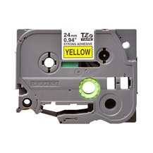 Brother TZe-S651 - Extrastark häftning - svart på gult -