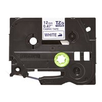 Brother TZe-FA3 - Tyg - marinblått på vitt - Rulle (1,2 cm