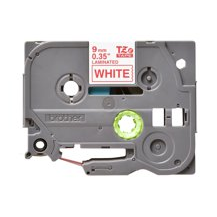 Brother TZe-222 - Rött på vitt - Rulle (0,9 cm x 8 m) 1