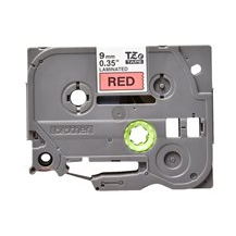 Brother TZe-421 - Självhäftande - svart på röd - Rulle (0,9