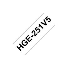 Brother HGE-251V5 - Svart på vitt - Rulle ( 2,4 cm x 8 m) 5