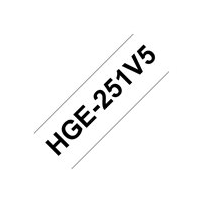 Brother HGE-251V5 - Svart på vitt - Rulle ( 2,4 cm x 8 m) 5