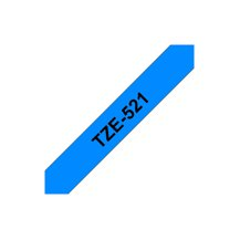 Brother TZe-521 - Svart på blått - Rulle (0,9 cm x 8 m) 1