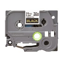 Brother TZe-354 - Självhäftande - guld på svart - Rulle (