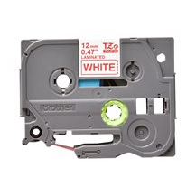 Brother TZe-232 - Standardlim - rött på vitt - Rulle (1,2