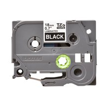 Brother TZe-345 - Självhäftande - vitt på svart - Rulle