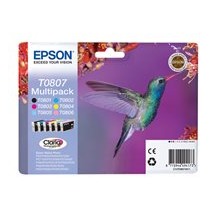 Epson T0807 Multipack - 6-pack - 44.4 ml - svart, gul,