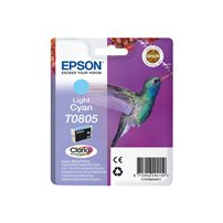 Epson T0805 - 7.4 ml - ljus cyan - original - blister -
