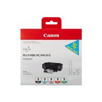 Canon PGI-9 MBK/PC/PM/R/G Multi-Pack - 5-pack - röd, grön,