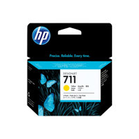 HP 711 - 3-pack - 29 ml - gul - original - DesignJet -