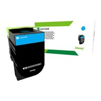 Lexmark 702HCE - Lång livslängd - cyan - original -