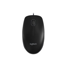 Logitech B100 - Mus - höger- och vänsterhänta - optisk - 3
