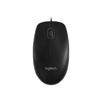 Logitech B100 - Mus - höger- och vänsterhänta - optisk - 3