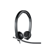 Logitech USB Headset Stereo H650e - Headset - på örat -