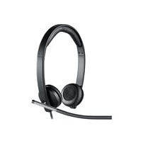 Logitech USB Headset Stereo H650e - Headset - på örat -
