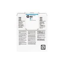 HP 881 - 5 L - cyan - original - bläckpatron - för Latex