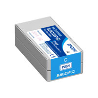 Epson SJIC22P(C) - Cyan - original - bläckpatron - för TM