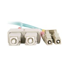 C2G LC-SC 10Gb 50/125 OM3 Duplex Multimode PVC Fiber Optic