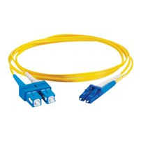 C2G LC-SC 9/125 OS1 Duplex Singlemode PVC Fiber Optic Cable