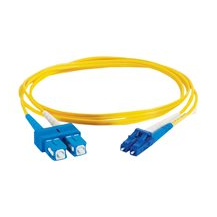 C2G LC-SC 9/125 OS1 Duplex Singlemode PVC Fiber Optic Cable