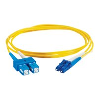 C2G LC-SC 9/125 OS1 Duplex Singlemode PVC Fiber Optic Cable