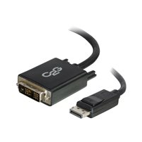 C2G 2m DisplayPort to Single Link DVI-D Adapter Cable M/M -