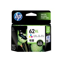 HP 62XL - Lång livslängd - färg (cyan, magenta, gul) -