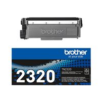 Brother TN2320 - Svart - original - tonerkassett - för