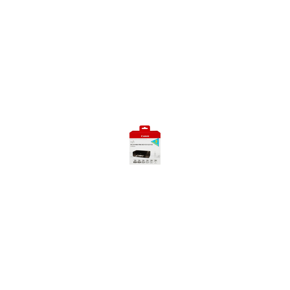Canon PGI-29 MBK/PBK/DGY/GY/LGY/CO Multipack - 6-pack - 36