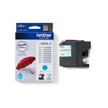 Brother LC225XLC - Cyan - original - bläckpatron - för