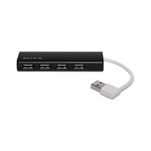 Belkin Ultra-Slim Travel - Hubb - 4 x USB 2.0 -