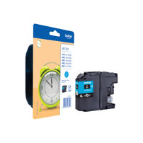 Brother LC12EC - XL-kapacitet - cyan - original -