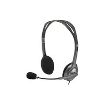 Logitech Stereo H111 - Headset - på örat - kabelansluten